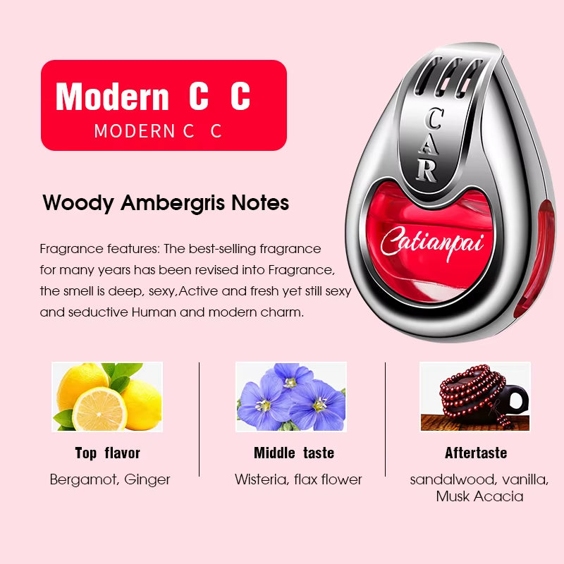 Car Air Freshener Fragrance Car Interior Air Vent Creative Diffuser Lasting Pendant Aromatherapy for Auto Smell Perfume Scent